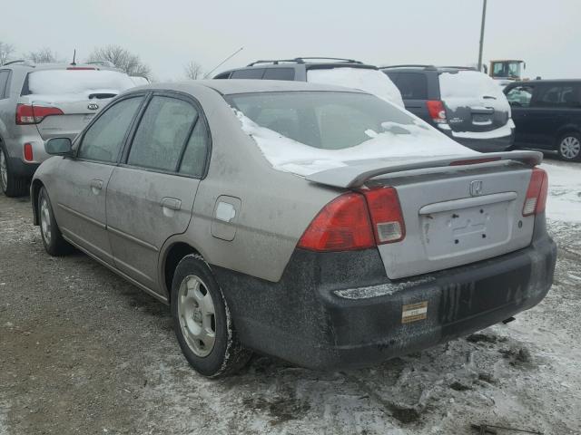 JHMES96643S016533 - 2003 HONDA CIVIC HYBR SILVER photo 3