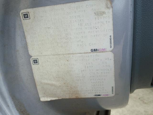 1G1BL52W0SR176634 - 1995 CHEVROLET CAPRICE CL 蓝色 照片 10