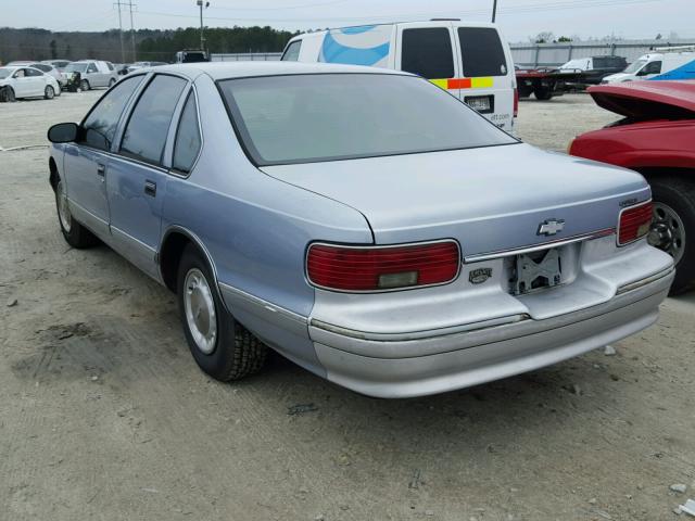 1G1BL52W0SR176634 - 1995 CHEVROLET CAPRICE CL 蓝色 照片 3