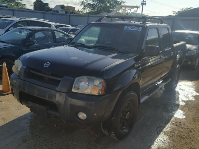 1N6ED27TX3C444248 - 2003 NISSAN FRONTIER C BLACK photo 2