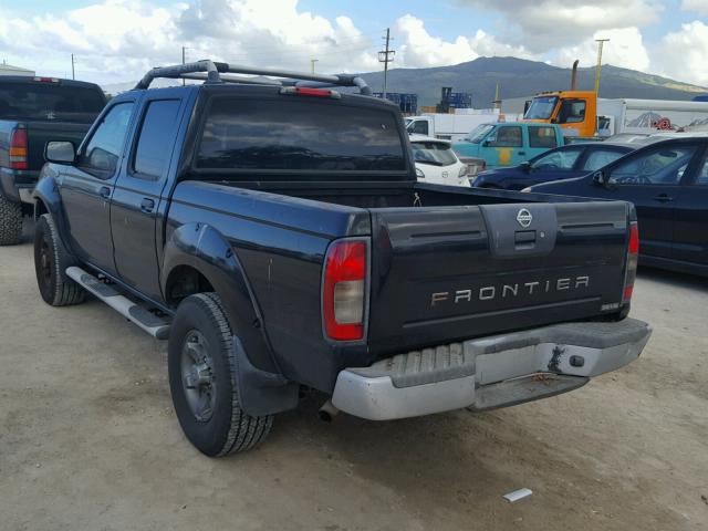 1N6ED27TX3C444248 - 2003 NISSAN FRONTIER C BLACK photo 3