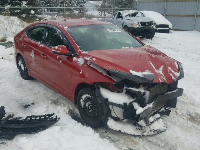 KMHD84LF8HU099636 - 2017 HYUNDAI ELANTRA SE ORANGE photo 1