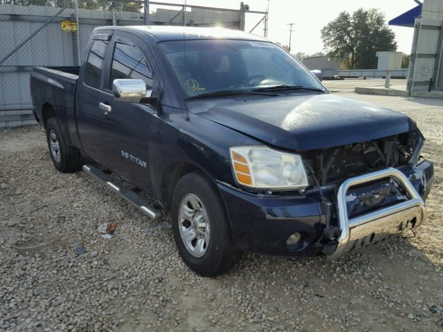 1N6BA06A35N580048 - 2005 NISSAN TITAN XE BLUE photo 1