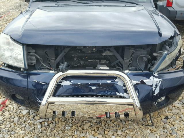 1N6BA06A35N580048 - 2005 NISSAN TITAN XE BLUE photo 10