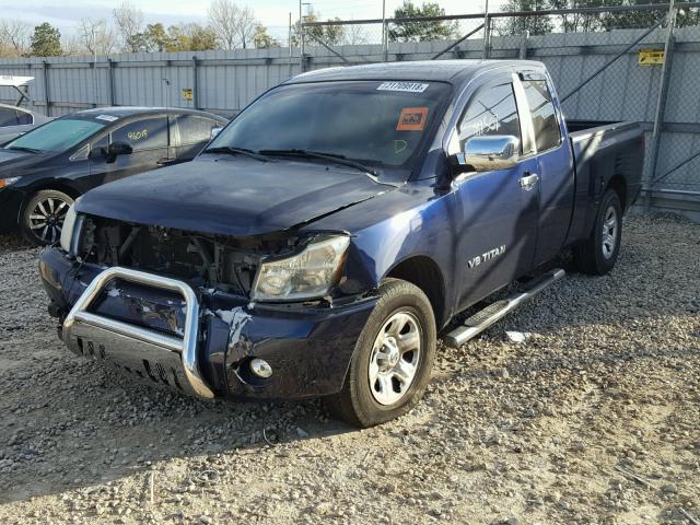 1N6BA06A35N580048 - 2005 NISSAN TITAN XE BLUE photo 2