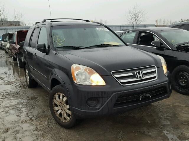 JHLRD78846C812278 - 2006 HONDA CR-V EX BLACK photo 1