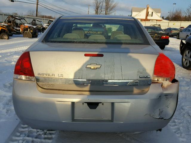 2G1WB58K989288344 - 2008 CHEVROLET IMPALA LS SILVER photo 9