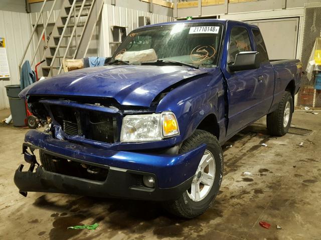 1FTYR15E86PA84832 - 2006 FORD RANGER SUP BLUE photo 2