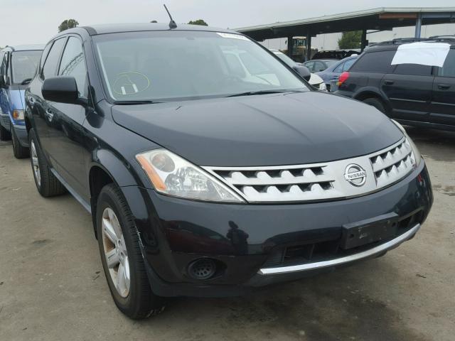 JN8AZ08T57W510509 - 2007 NISSAN MURANO SL BLACK photo 1