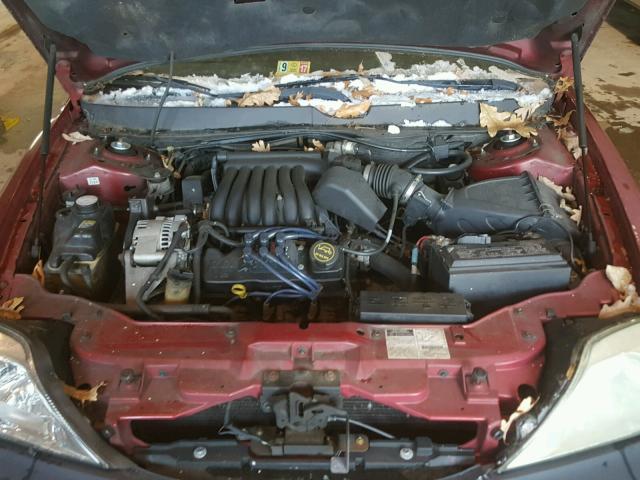 1MEFM53UX1A634260 - 2001 MERCURY SABLE LS RED photo 7