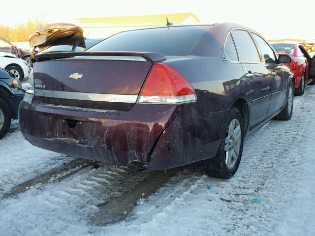 2G1WU58R879239562 - 2007 CHEVROLET IMPALA LTZ MAROON photo 4