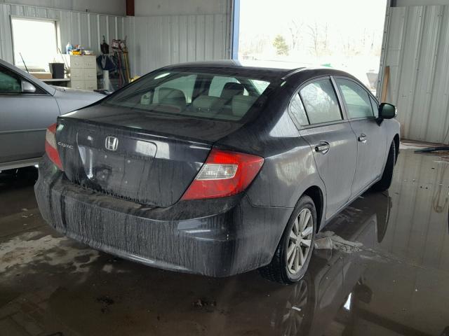 2HGFB2F88CH568446 - 2012 HONDA CIVIC EX BLACK photo 4