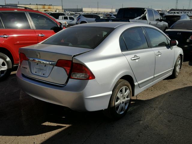 2HGFA1F52AH539993 - 2010 HONDA CIVIC LX SILVER photo 4