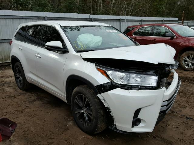 5TDZARFH2JS034283 - 2018 TOYOTA HIGHLANDER WHITE photo 1