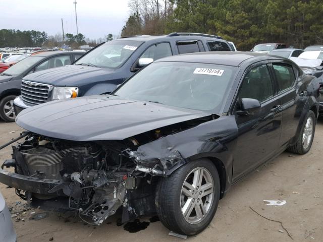 1B3BD1FBXBN599704 - 2011 DODGE AVENGER MA BLACK photo 2