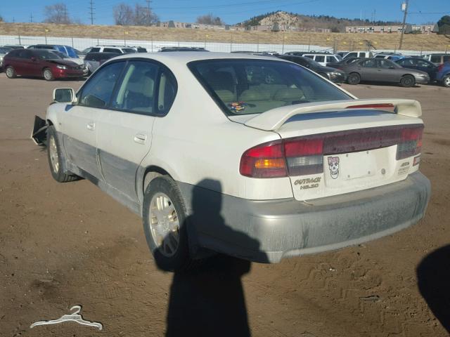 4S3BE896027215890 - 2002 SUBARU LEGACY OUT WHITE photo 3