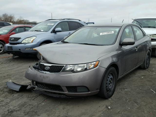 KNAFU4A23C5643257 - 2012 KIA FORTE EX GRAY photo 2