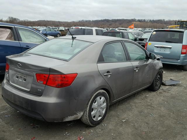 KNAFU4A23C5643257 - 2012 KIA FORTE EX GRAY photo 4