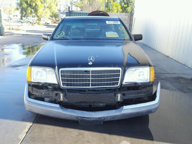 WDBGA51E6RA173448 - 1994 MERCEDES-BENZ S 500 BLACK photo 9