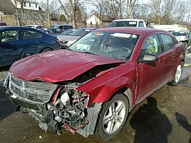 1B3LC56J18N296292 - 2008 DODGE AVENGER SX RED photo 2