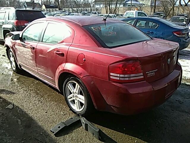 1B3LC56J18N296292 - 2008 DODGE AVENGER SX RED photo 3