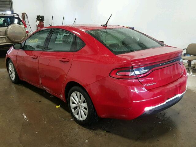 1C3CDFBB1ED868998 - 2014 DODGE DART SXT RED photo 3