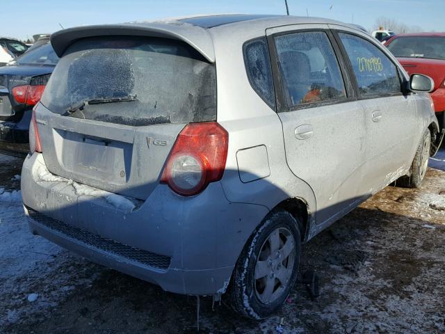 KL2TD66E39B691262 - 2009 PONTIAC G3 SILVER photo 4