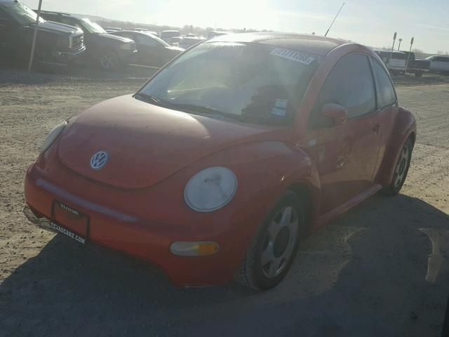 3VWCB21C12M460146 - 2002 VOLKSWAGEN NEW BEETLE RED photo 2