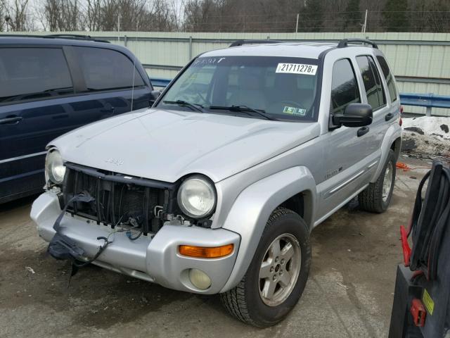 1J4GL58KX3W681644 - 2003 JEEP LIBERTY LI SILVER photo 2