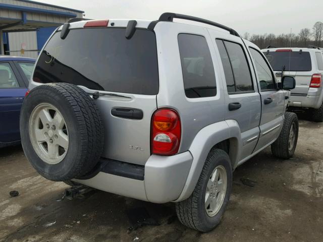 1J4GL58KX3W681644 - 2003 JEEP LIBERTY LI SILVER photo 4