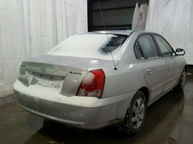 KMHDN46D66U375652 - 2006 HYUNDAI ELANTRA GL GRAY photo 4