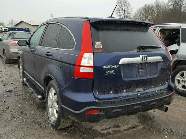 5J6RE487X8L016924 - 2008 HONDA CR-V EXL BLUE photo 3