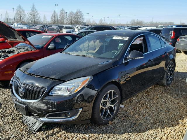 2G4GL5EX6H9194801 - 2017 BUICK REGAL SPOR BLACK photo 2