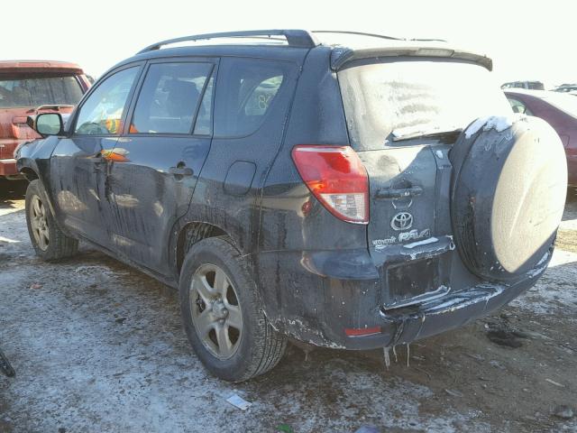 JTMBD33V685171033 - 2008 TOYOTA RAV4 BLACK photo 3