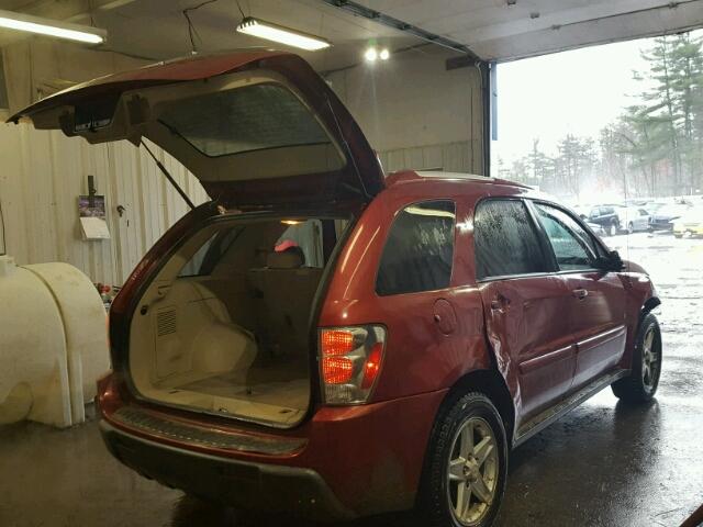 2CNDL73F766136610 - 2006 CHEVROLET EQUINOX LT RED photo 4