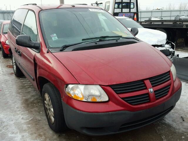 1D4GP25R66B714261 - 2006 DODGE CARAVAN SE RED photo 1