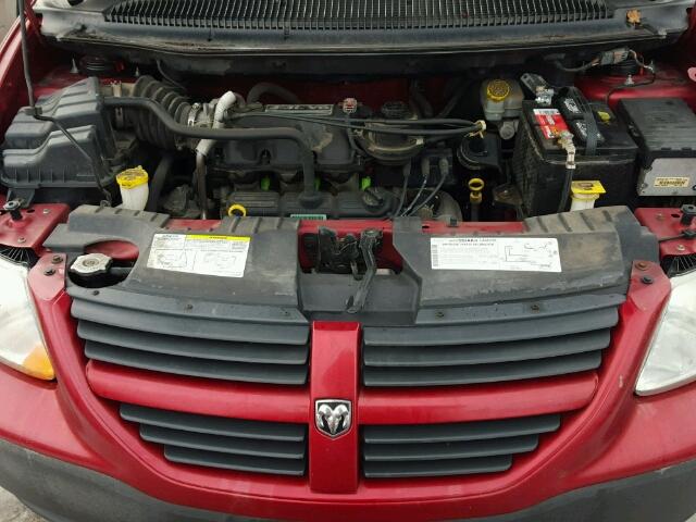 1D4GP25R66B714261 - 2006 DODGE CARAVAN SE RED photo 7