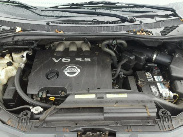 5N1BV28UX5N133920 - 2005 NISSAN QUEST S BLACK photo 7