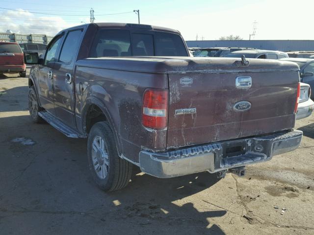 1FTPW14575FA01269 - 2005 FORD F150 SUPER RED photo 3