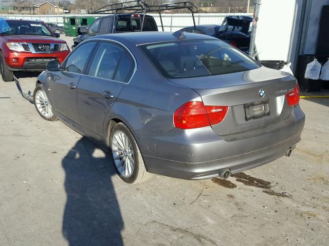 WBAPN7C52BA780688 - 2011 BMW 335 D GRAY photo 3