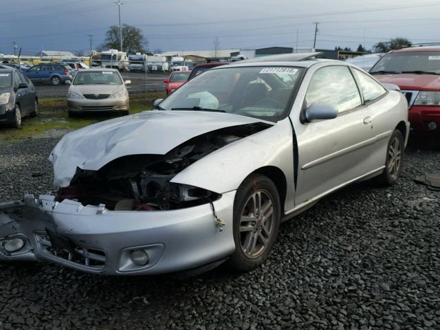 1G1JH12F027345505 - 2002 CHEVROLET CAVALIER L SILVER photo 2