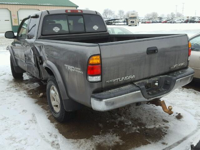 5TBBT44143S363292 - 2003 TOYOTA TUNDRA ACC GRAY photo 3