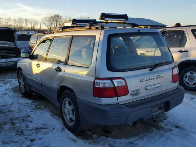 JF1SF63581H722908 - 2001 SUBARU FORESTER L SILVER photo 3