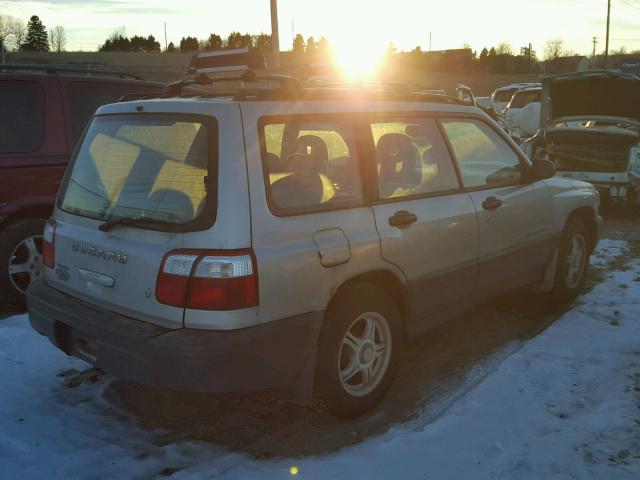 JF1SF63581H722908 - 2001 SUBARU FORESTER L SILVER photo 4