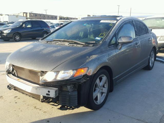 2HGFA16858H505907 - 2008 HONDA CIVIC EX SILVER photo 2