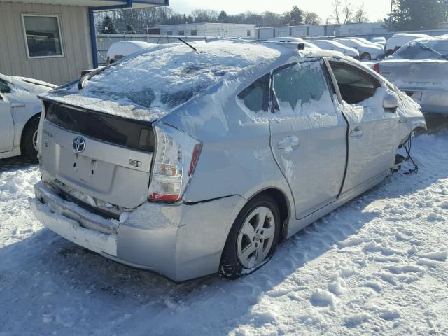 JTDKN3DU2A0197277 - 2010 TOYOTA PRIUS SILVER photo 4