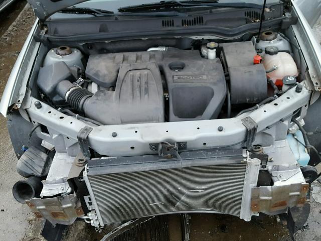 1G1AS18H097192158 - 2009 CHEVROLET COBALT LS SILVER photo 7