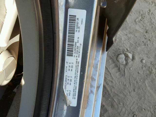 1C3LC46K57N558402 - 2007 CHRYSLER SEBRING SILVER photo 10