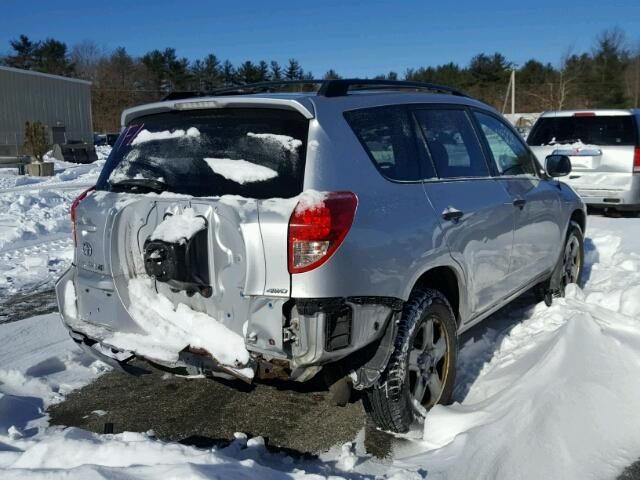 JTMBD33V776038158 - 2007 TOYOTA RAV4 SILVER photo 4