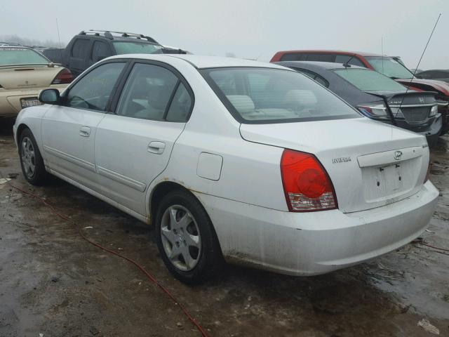 KMHDN46D75U050572 - 2005 HYUNDAI ELANTRA GL WHITE photo 3